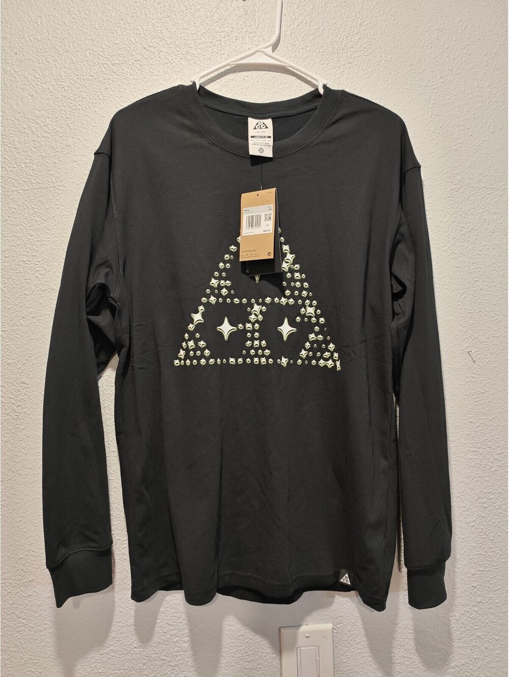 Nike ACG Men's Black Long Sleeve Casual Shirt XS